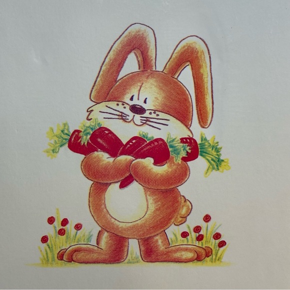 Vintage Baby Photo Diary Album Bunny Rabbit Shower Gift Present Memory Book - Picture 12 of 14